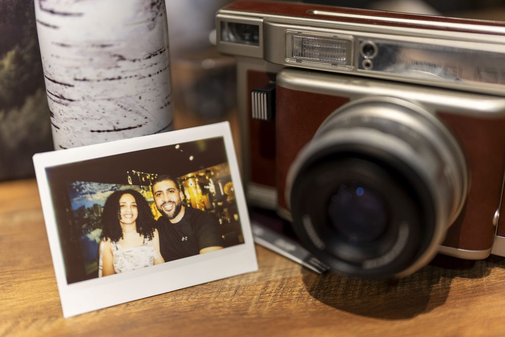 Instax camera and photo
