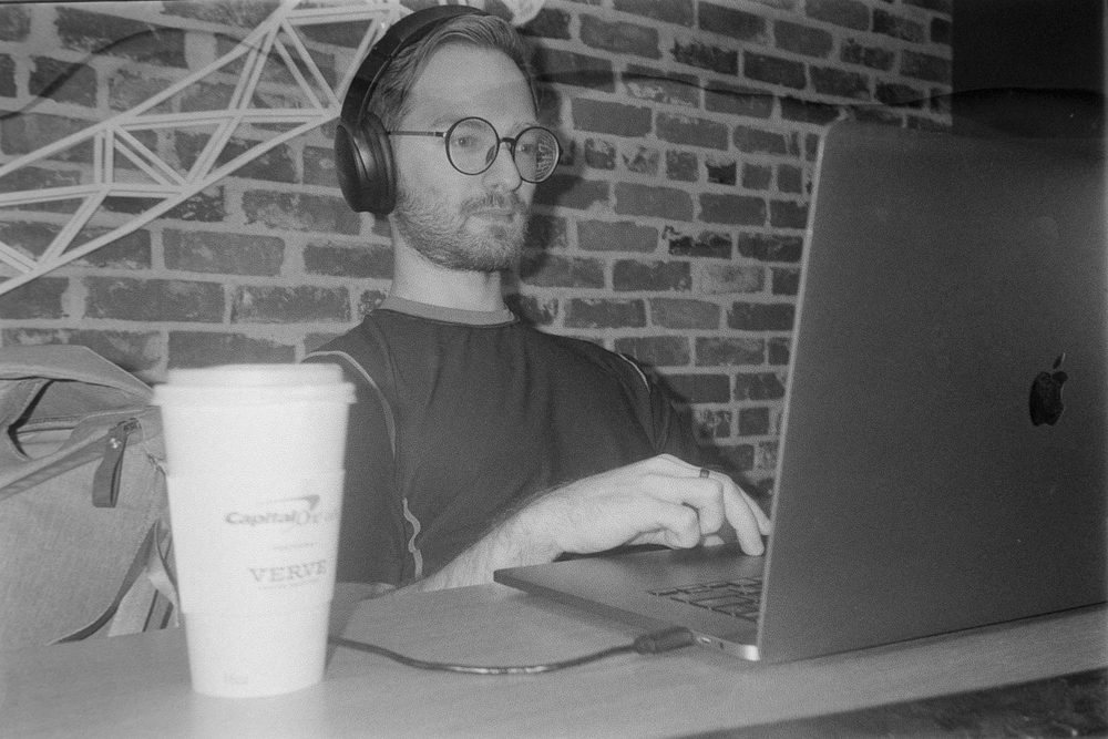 an edited gallery on a laptop screen
