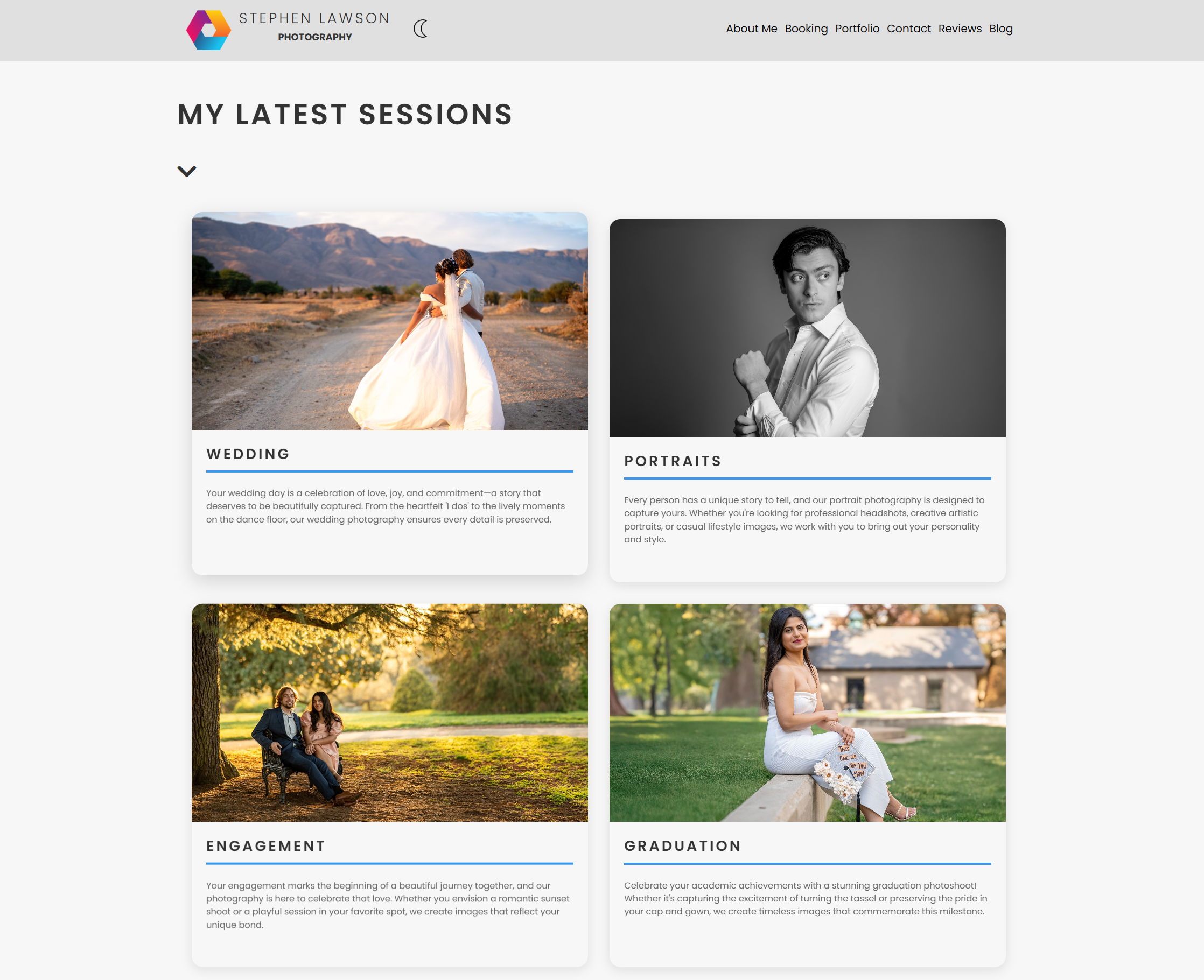 Photography Portfolio & Booking System