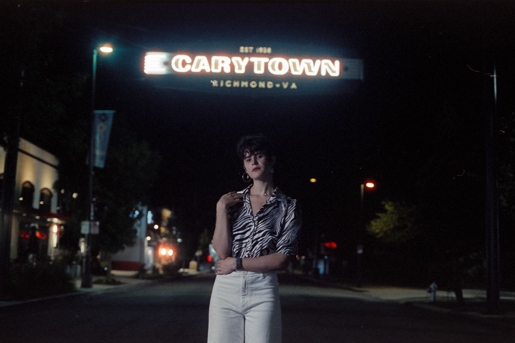 CineStill 800T - Urban street backdrop
