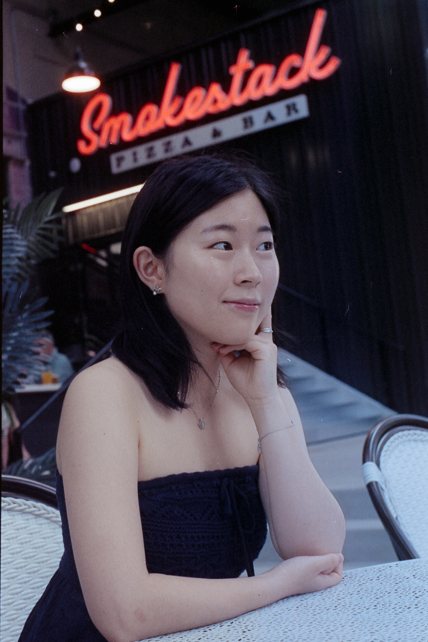 CineStill 800T - Urban street backdrop