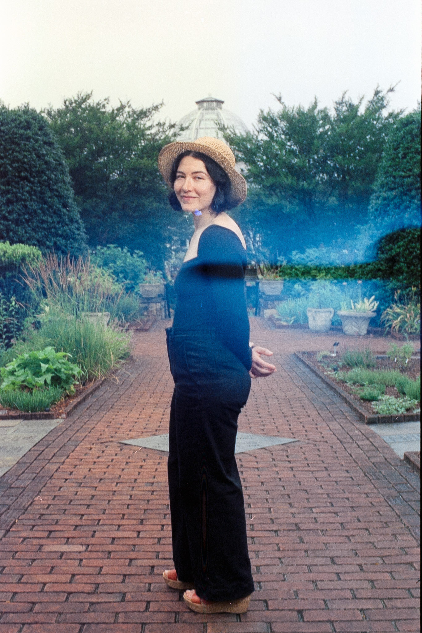 CineStill 800T - Garden pathway