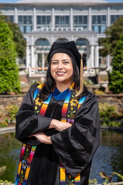 Danielle's Graduation — graduation photography at Lewis Ginter Botanical Garden by Stephen Lawson
