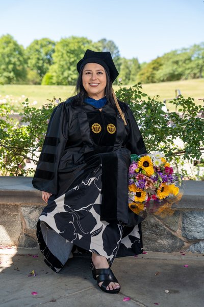 Danielle's Graduation — graduation photography at Lewis Ginter Botanical Garden by Stephen Lawson