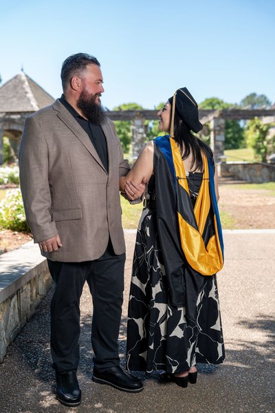Danielle's Graduation — graduation photography at Lewis Ginter Botanical Garden by Stephen Lawson