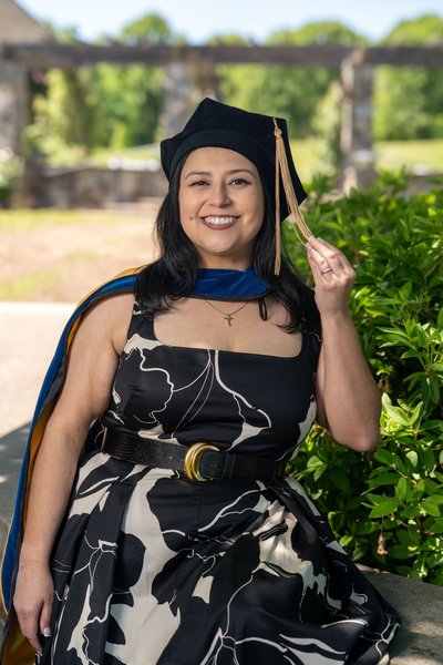 Danielle's Graduation — graduation photography at Lewis Ginter Botanical Garden by Stephen Lawson
