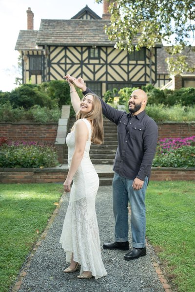 Audrey and Hammza's Engagement — engagement photography at Agecroft Hall & Gardens by Stephen Lawson