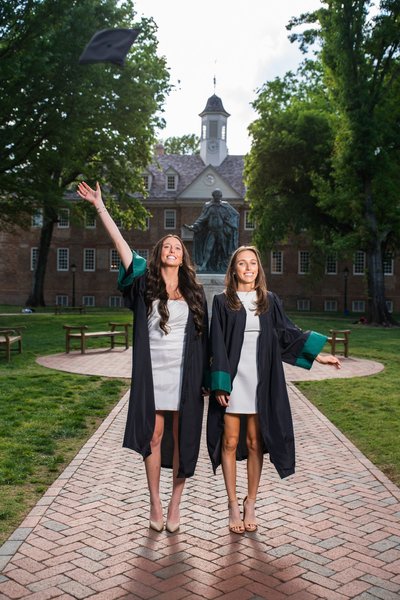 Tash and Chloe's Graduation — graduation photography at William & Mary Graduation Photos by Stephen Lawson
