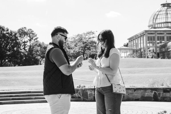 Karrar and Samantha's Engagement — engagement photography at Lewis Ginter Botanical Garden by Stephen Lawson