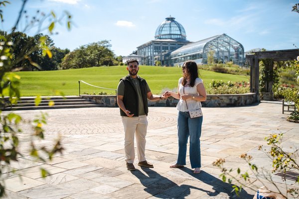 Karrar and Samantha's Engagement — engagement photography at Lewis Ginter Botanical Garden by Stephen Lawson