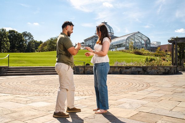 Karrar and Samantha's Engagement — engagement photography at Lewis Ginter Botanical Garden by Stephen Lawson