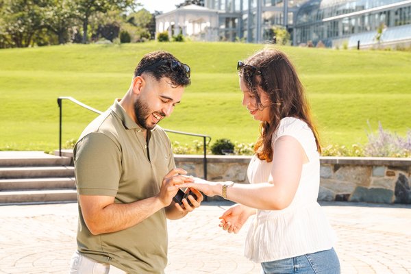 Karrar and Samantha's Engagement — engagement photography at Lewis Ginter Botanical Garden by Stephen Lawson