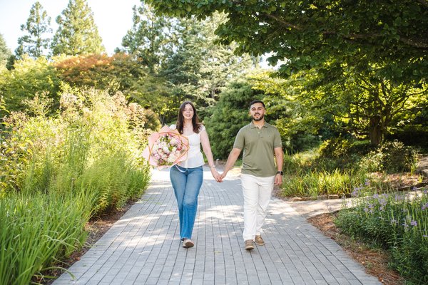 Karrar and Samantha's Engagement — engagement photography at Lewis Ginter Botanical Garden by Stephen Lawson