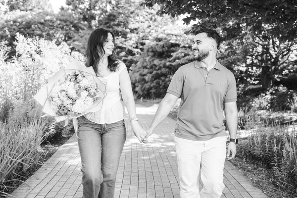 Karrar and Samantha's Engagement — engagement photography at Lewis Ginter Botanical Garden by Stephen Lawson