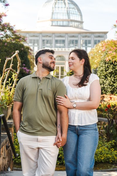 Karrar and Samantha's Engagement — engagement photography at Lewis Ginter Botanical Garden by Stephen Lawson