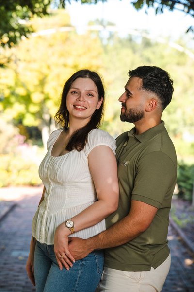 Karrar and Samantha's Engagement — engagement photography at Lewis Ginter Botanical Garden by Stephen Lawson