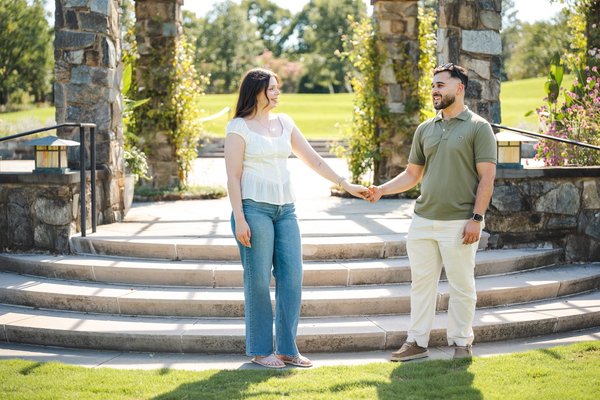 Karrar and Samantha's Engagement — engagement photography at Lewis Ginter Botanical Garden by Stephen Lawson