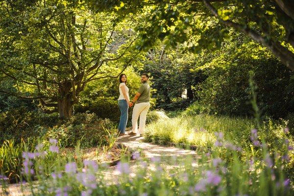 Karrar and Samantha's Engagement — engagement photography at Lewis Ginter Botanical Garden by Stephen Lawson