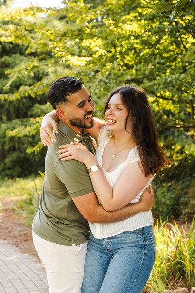 Karrar and Samantha's Engagement — engagement photography at Lewis Ginter Botanical Garden by Stephen Lawson