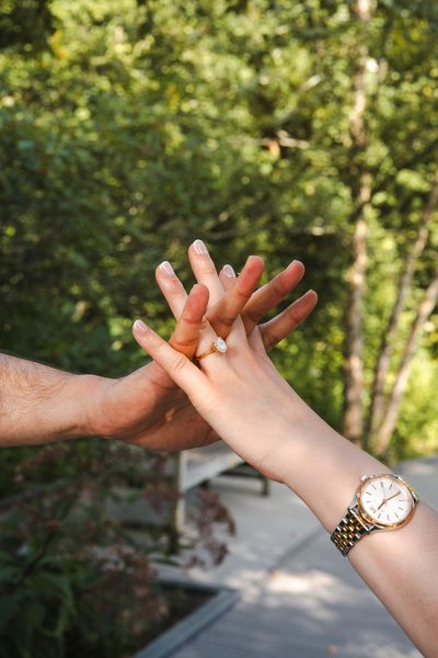Karrar and Samantha's Engagement — engagement photography at Lewis Ginter Botanical Garden by Stephen Lawson