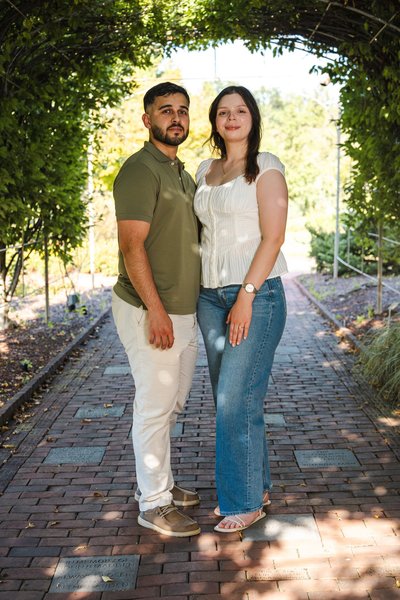 Karrar and Samantha's Engagement — engagement photography at Lewis Ginter Botanical Garden by Stephen Lawson