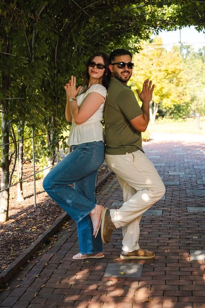 Karrar and Samantha's Engagement — engagement photography at Lewis Ginter Botanical Garden by Stephen Lawson