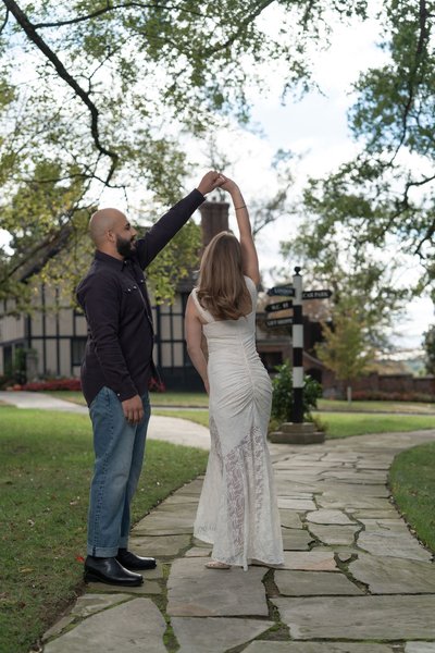 Audrey and Hammza's Engagement — engagement photography at Agecroft Hall & Gardens by Stephen Lawson
