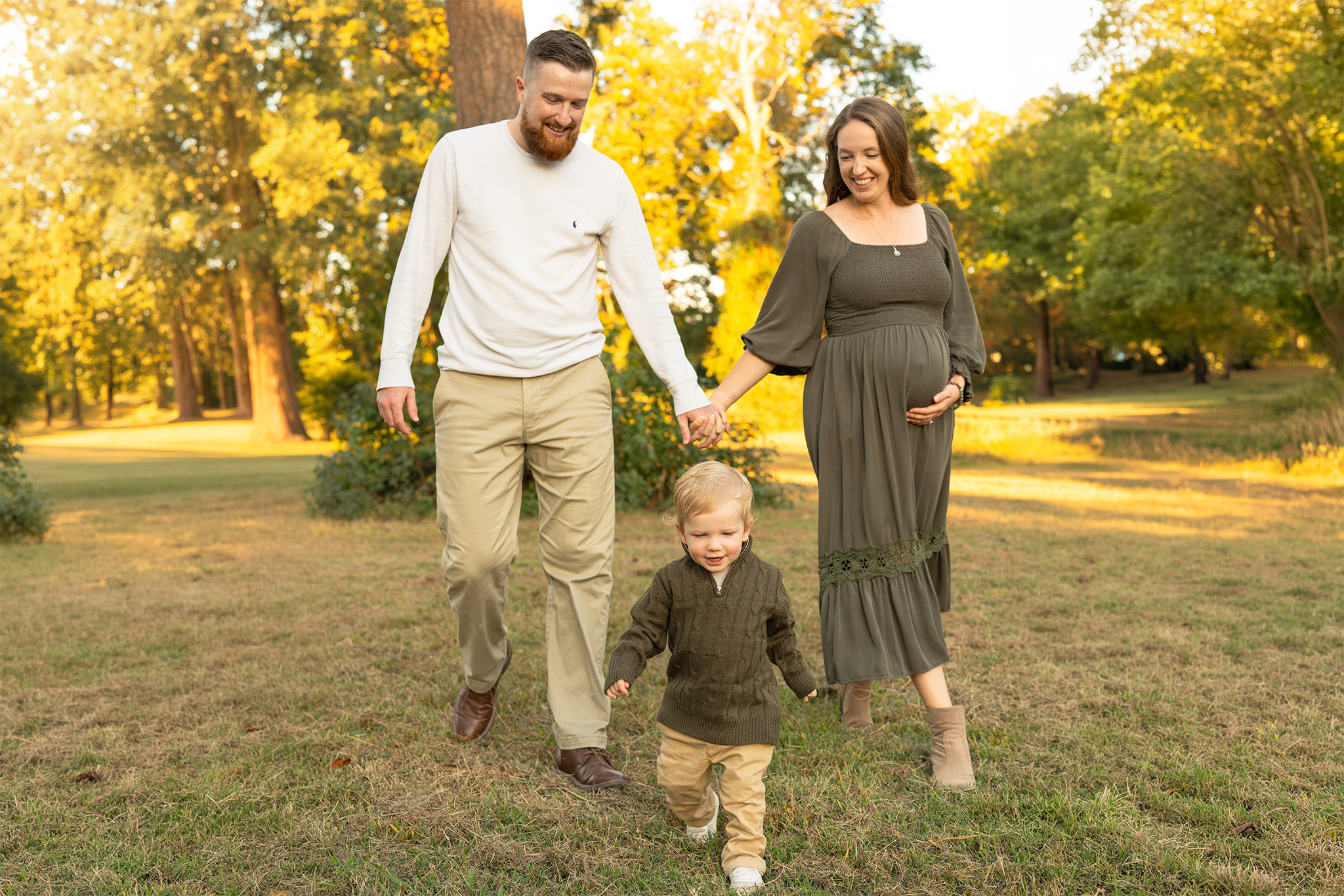 Fall mini session portraits at Bryan Park in Richmond, Virginia